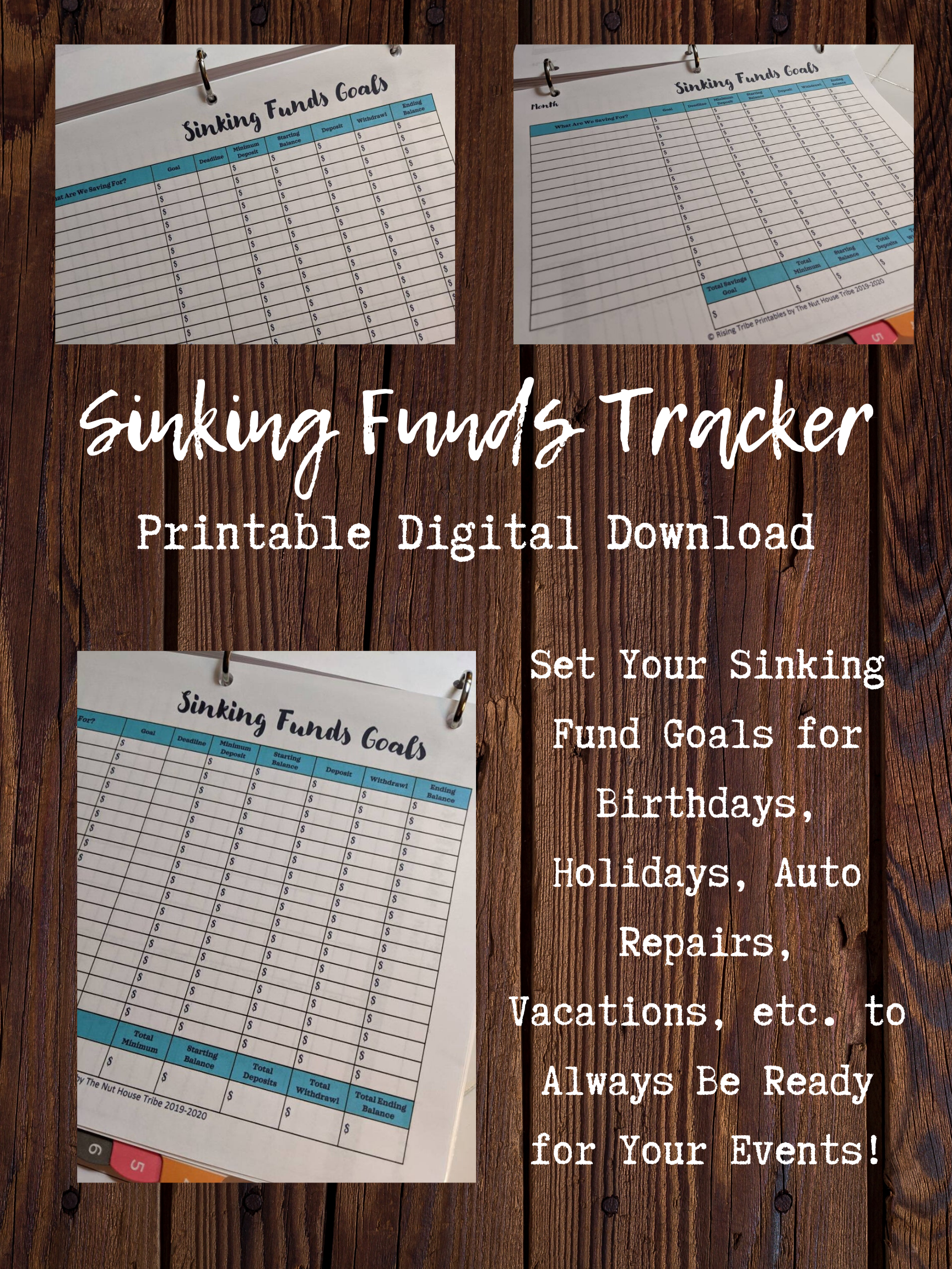 Sinking Funds Tracker